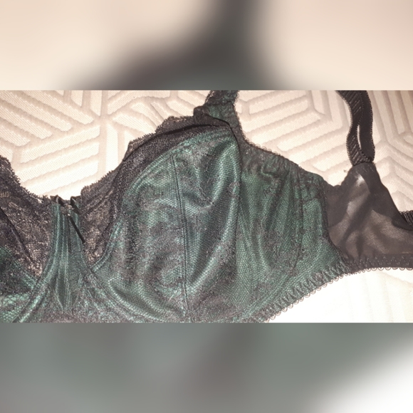 Fantasie Isabella full cup bra, emerald and black UK 32GG / US 32J - Picture 4 of 5